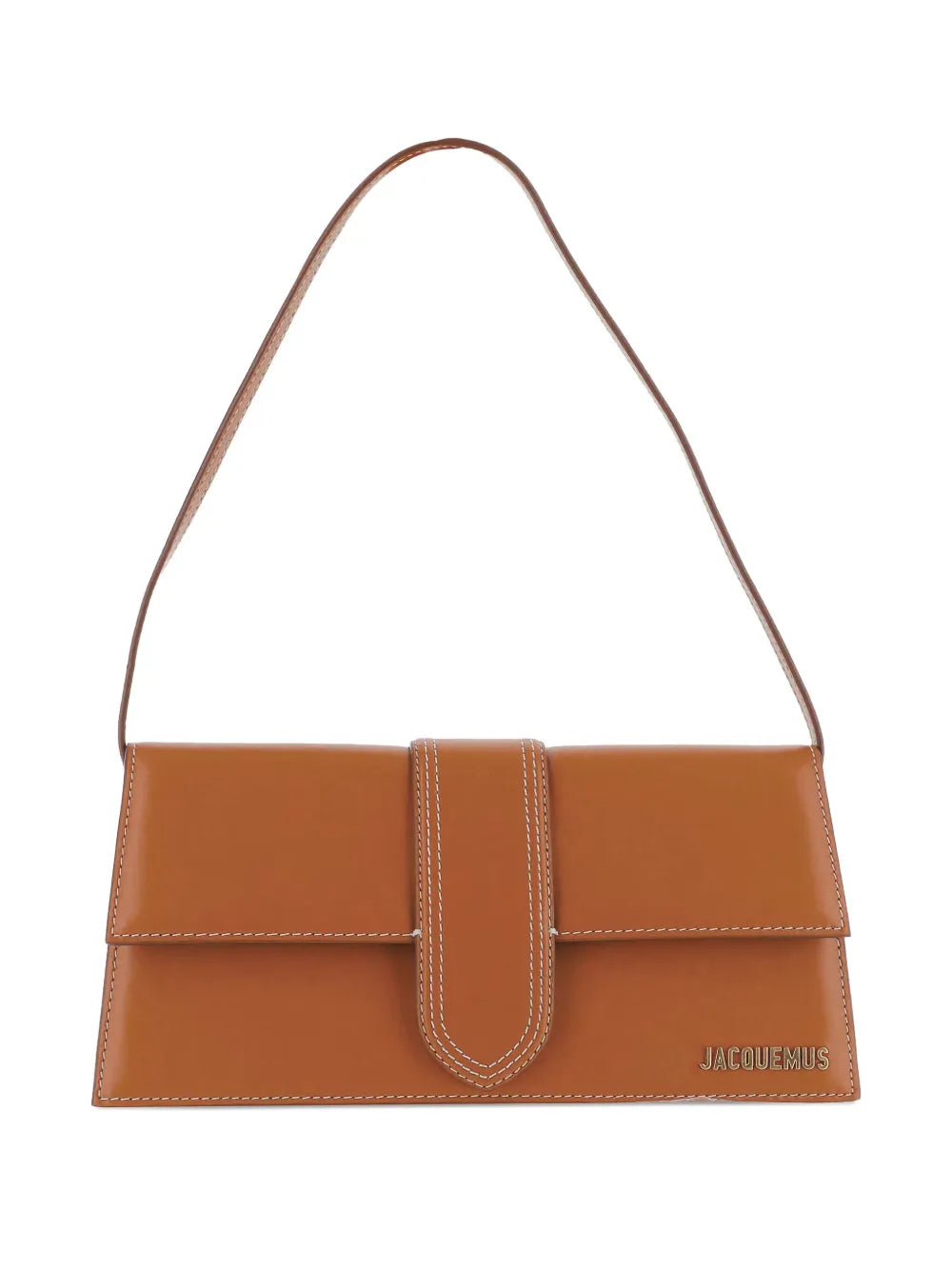 Jacquemus The Long Bambino Leather Flap Closure Shoulder Bag — Same as shown — Size One Size — Side View