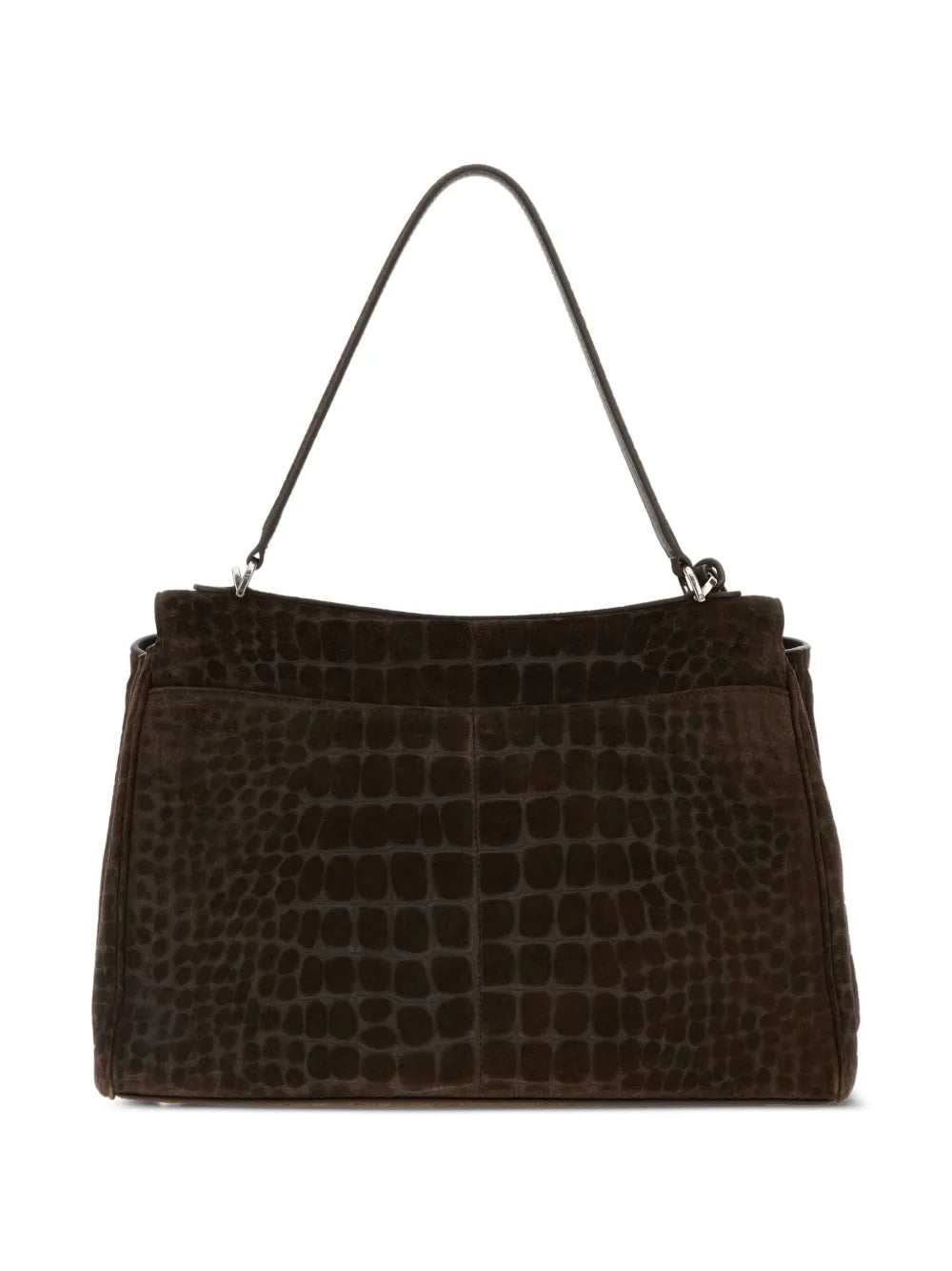 Balenciaga Medium Rodeo Crocodile Embossed Top Handle Shoulder Bag — Same as shown — Size One Size — Back View