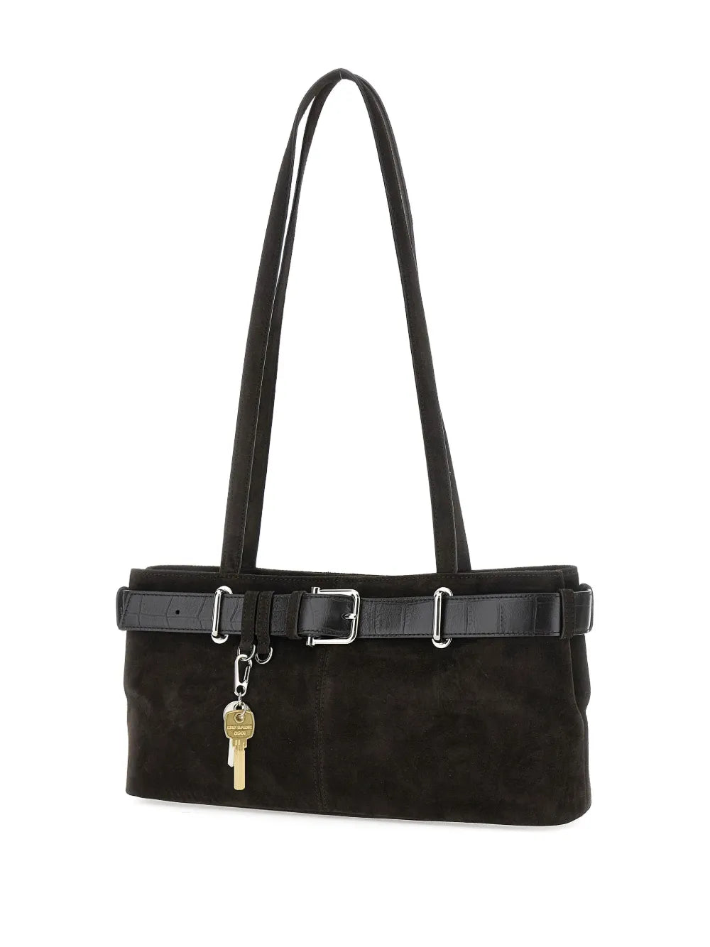 Osoi Small Brocle Suede Belt Shoulder Bag — Same as shown — Size One Size — Back View