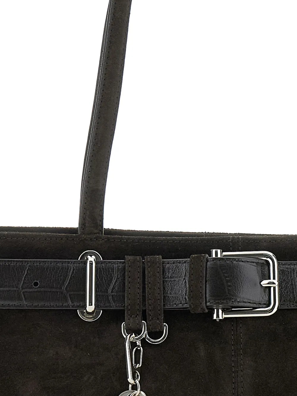 Osoi Small Brocle Suede Belt Shoulder Bag — Same as shown — Size One Size — Top View
