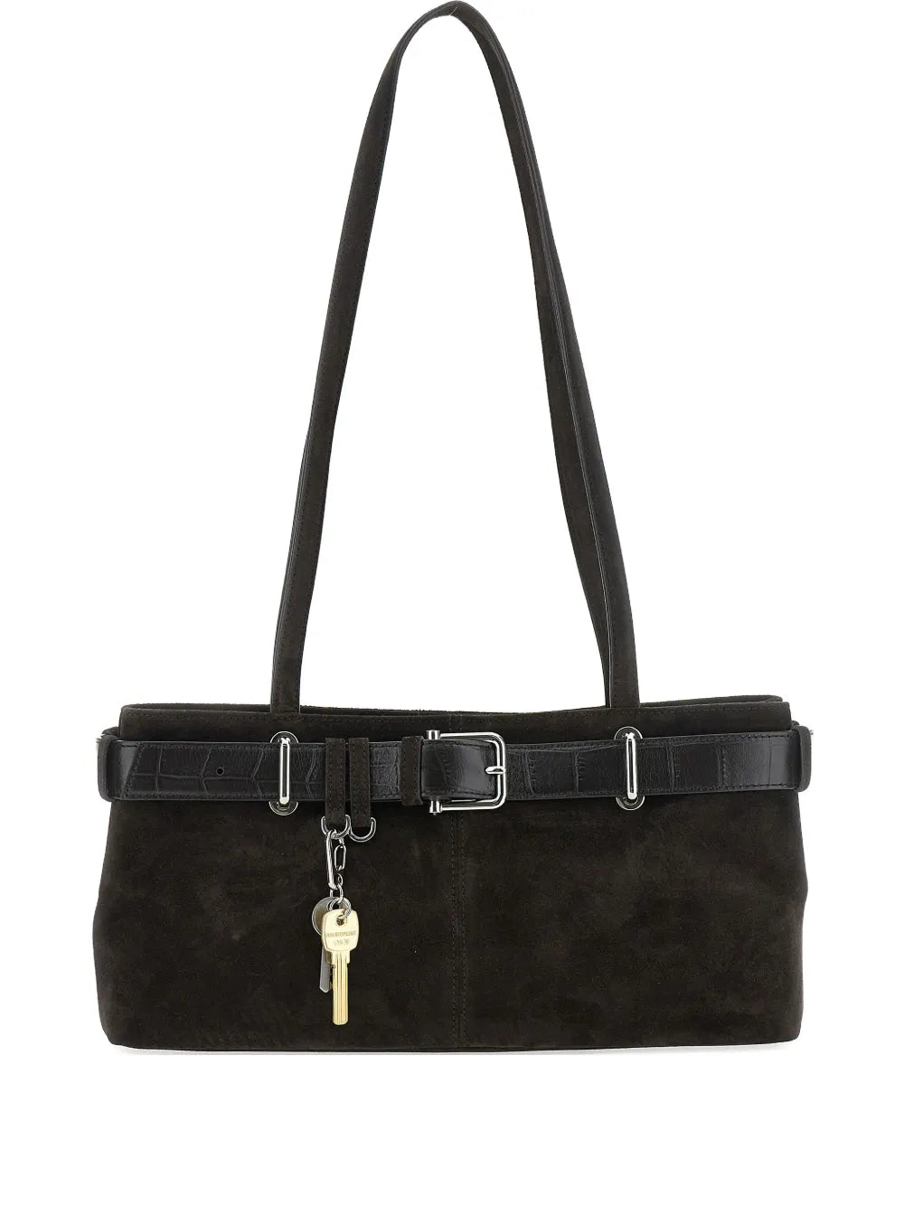 Osoi Small Brocle Suede Belt Shoulder Bag — Same as shown — Size One Size — Front View