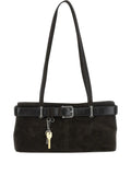 Osoi Small Brocle Suede Belt Shoulder Bag — Same as shown — Size One Size — Front View