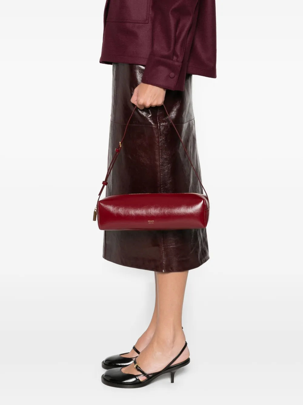 Khaite Kye Cylindrical Shoulder Bag — Same as shown — Size One Size — Side View
