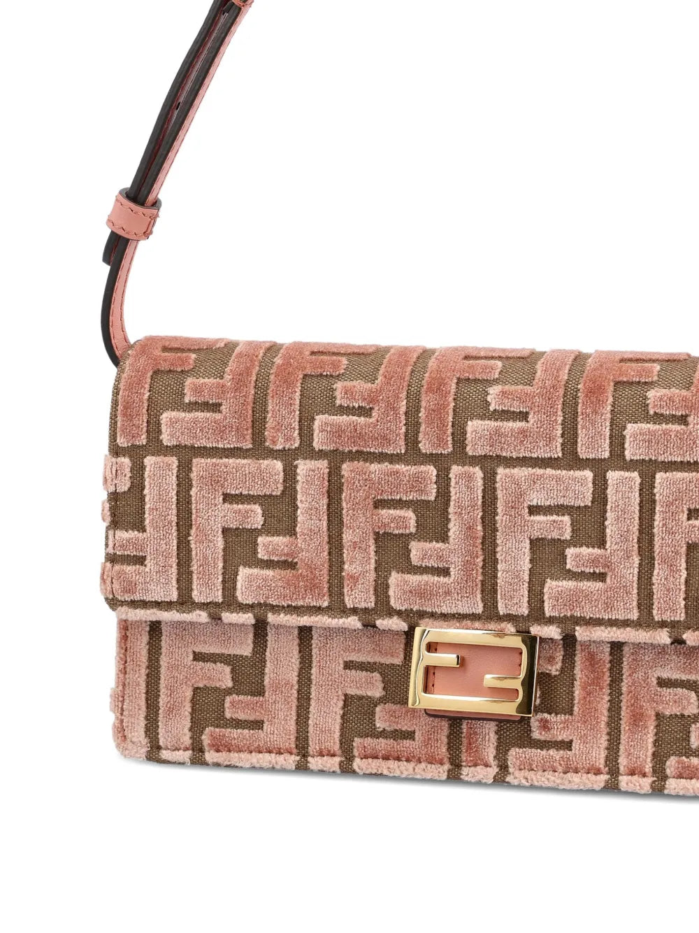 Fendi Medium Baguette Jacquard Velvet Shoulder Bag — Same as shown — Size One Size — Top View