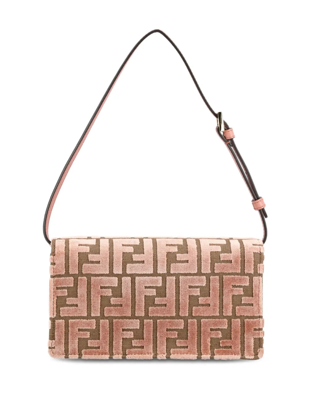 Fendi Medium Baguette Jacquard Velvet Shoulder Bag — Same as shown — Size One Size — Side View