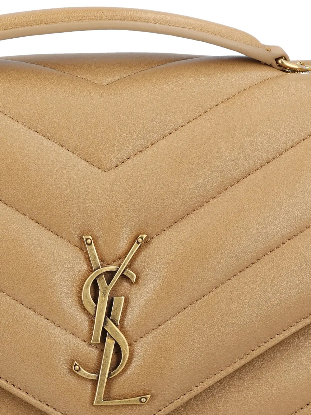 Saint Laurent Medium Loulou Quilted Shoulder Bag — Same as shown — Size One Size — Top View