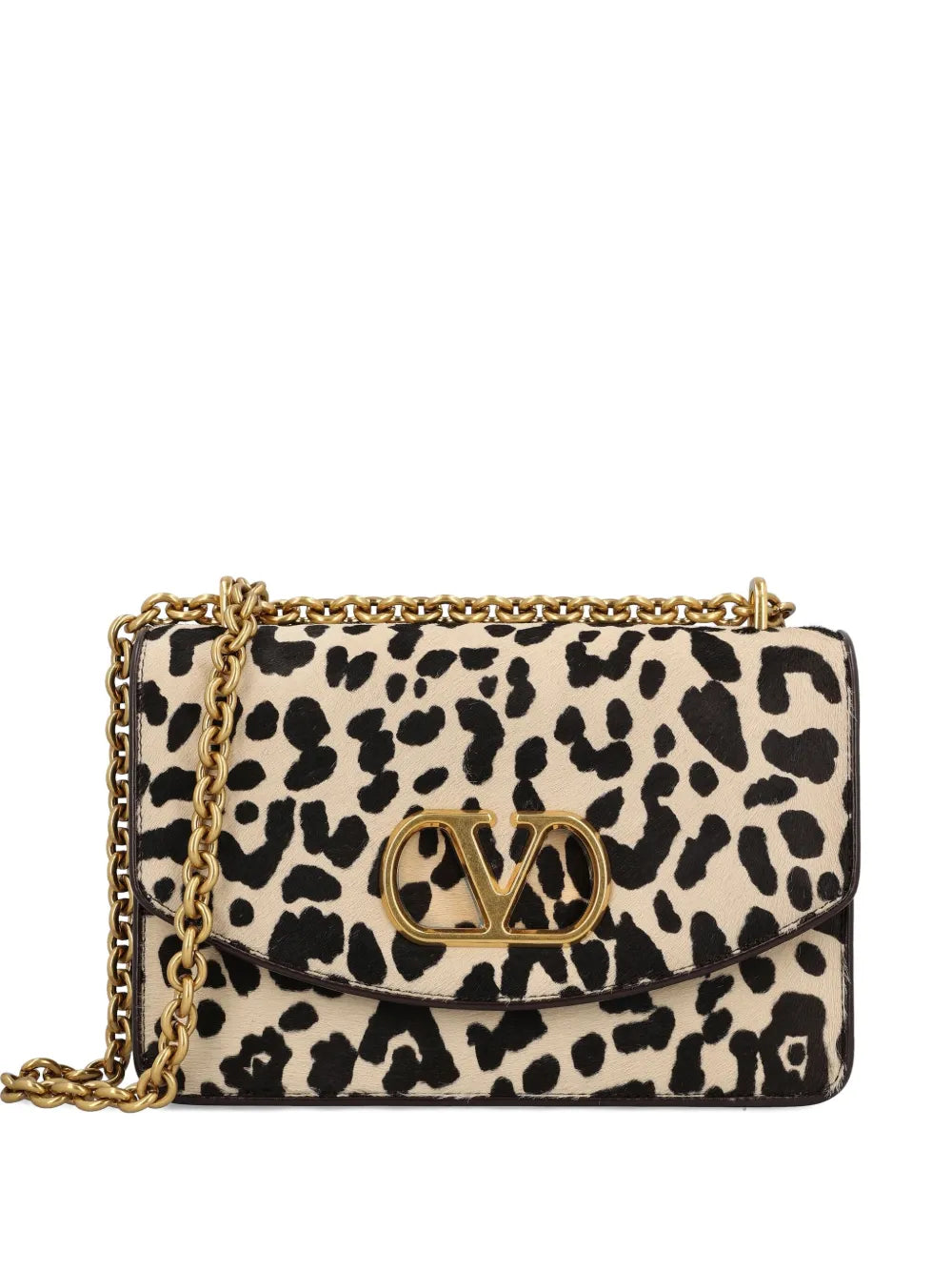Valentino Garavani Leopard Print Vlogo Shoulder Bag — Same as shown — Size One Size — Front View