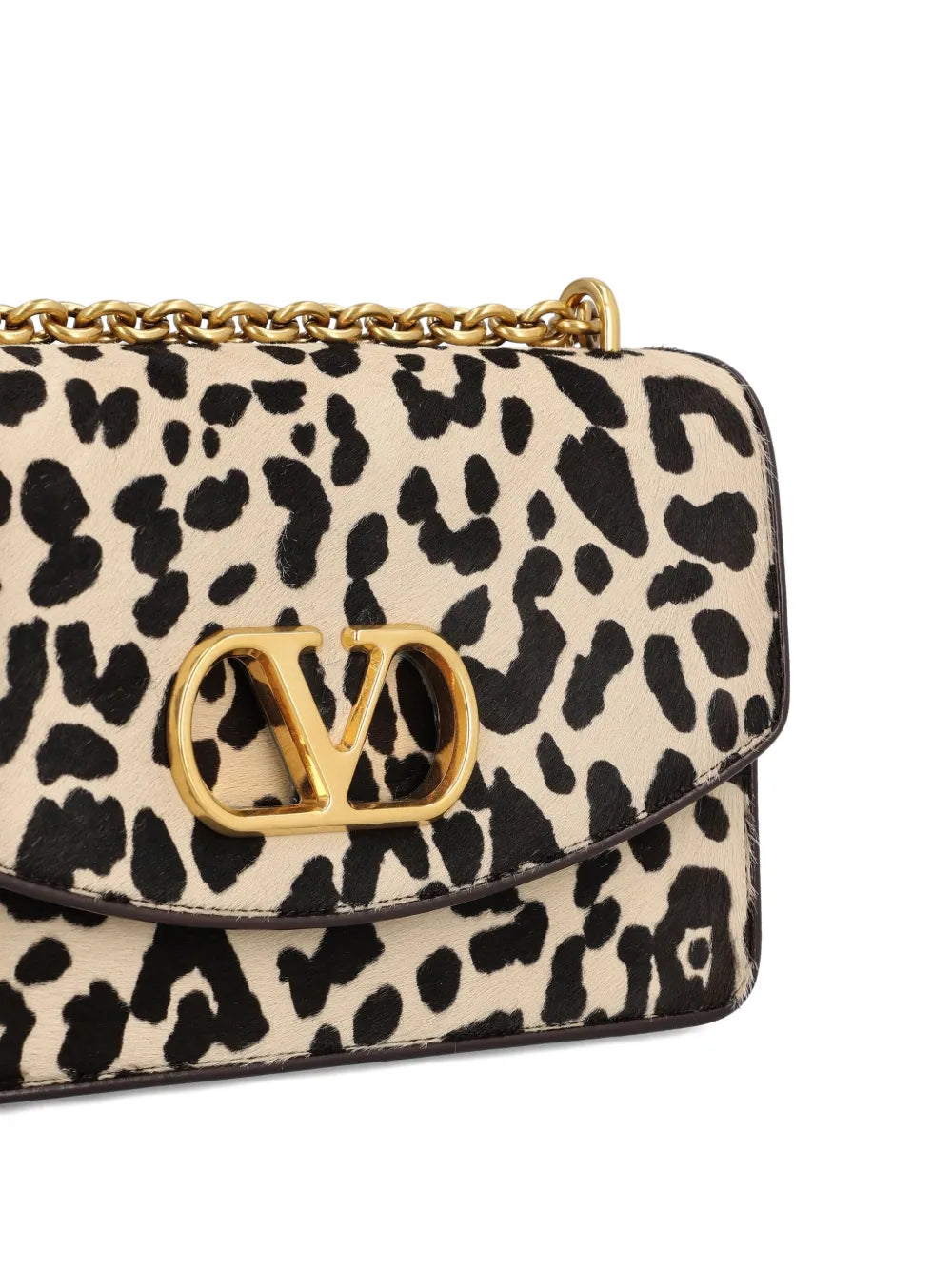 Valentino Garavani Leopard Print Vlogo Shoulder Bag — Same as shown — Size One Size — Top View