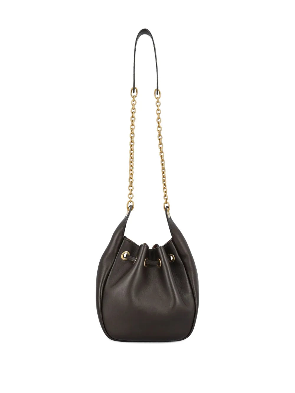 Saint Laurent Paris Drawstring Chain Bucket Bag — Same as shown — Size One Size — Side View
