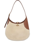 Loro Piana Medium Bobbin Shearling Leather Trim Shoulder Bag — Same as shown — Size One Size — Front View