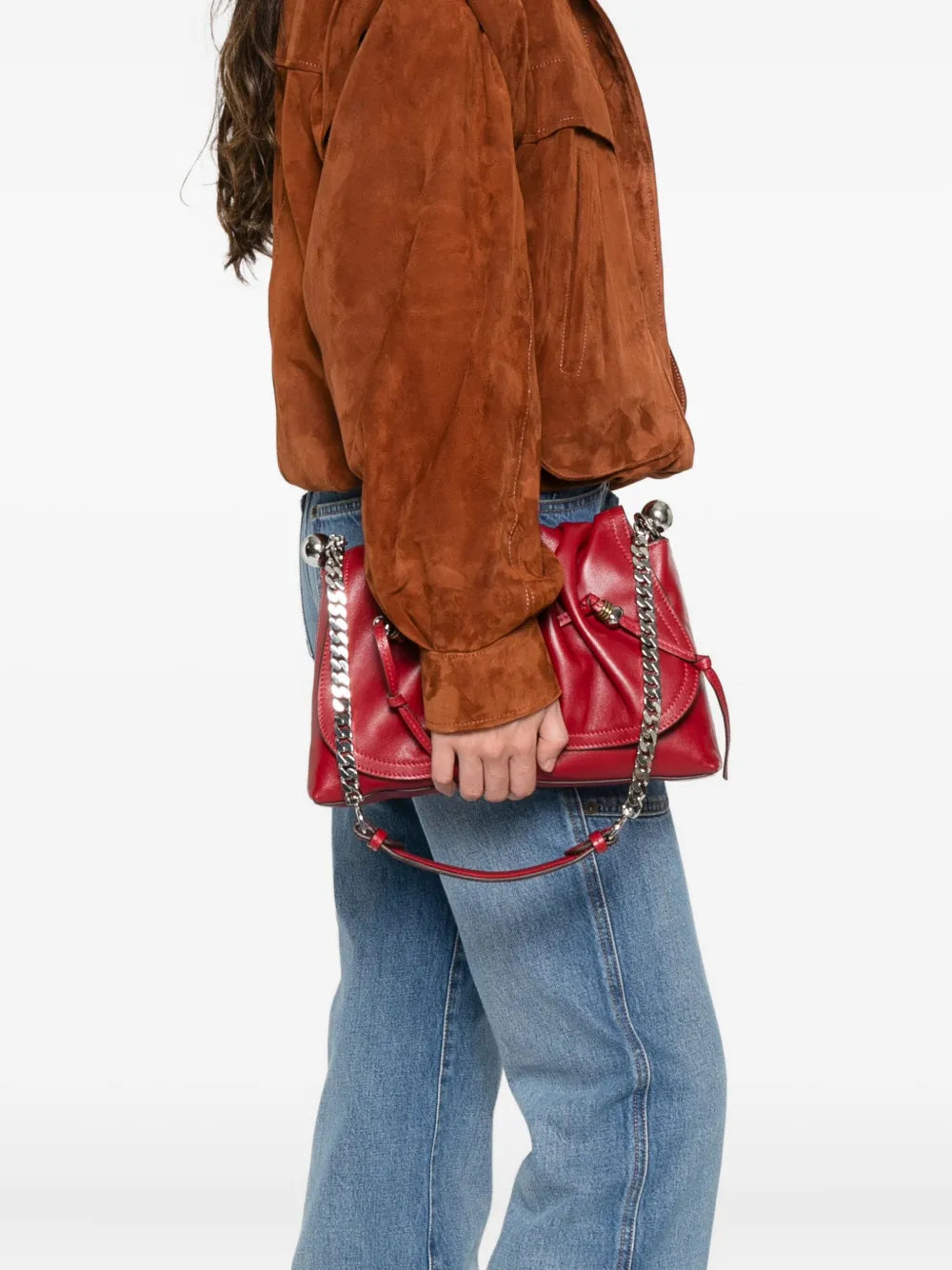 Isabel Marant Bolton Chain Strap Shoulder Bag — Same as shown — Size One Size — Side View