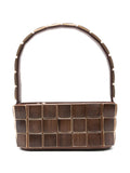 Cult Gaia Romy Panelled Wood Shoulder Bag — Same as shown — Size One Size — Front View
