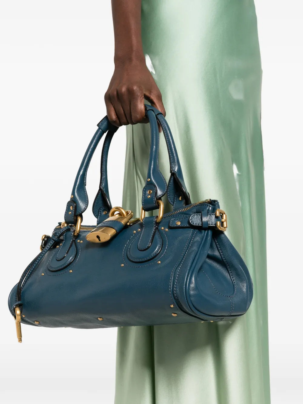 Chloe Paddington Grained Leather Shoulder Bag — Same as shown — Size One Size — Side View