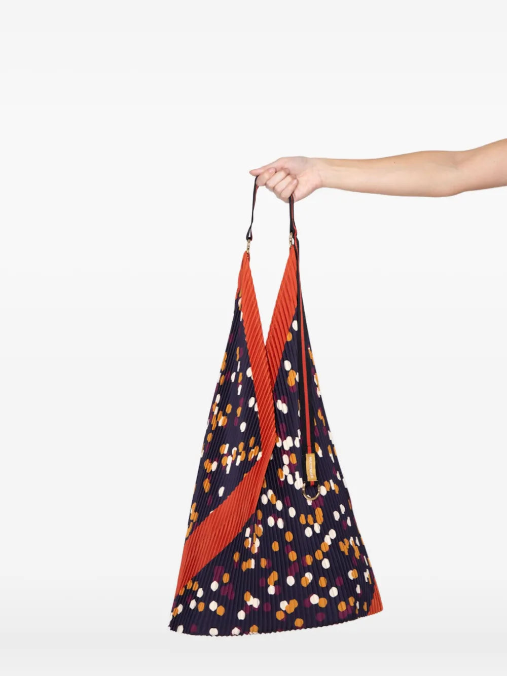 Multitudes Bags Valeria Pleated Polka Dot Shoulder Bag — Same as shown — Size One Size — Side View