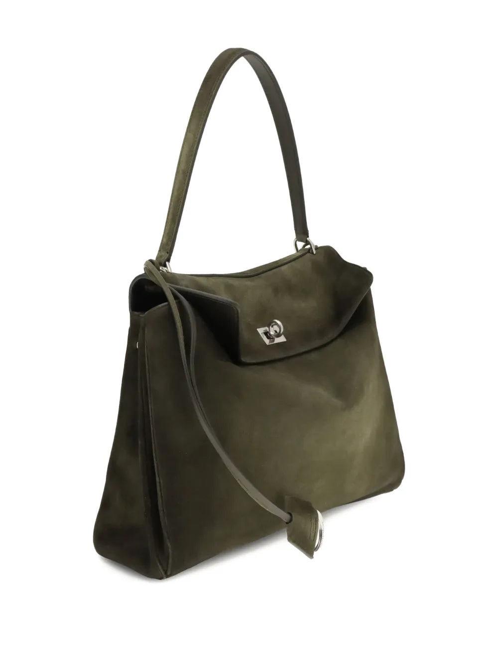 Balenciaga Medium Rodeo Top Handle Suede Shoulder Bag — Same as shown — Size One Size — Back View