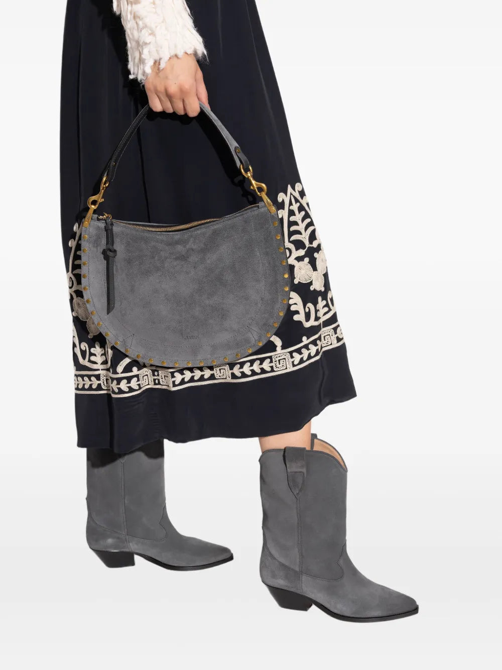Isabel Marant Studded Shoulder Bag — Same as shown — Size One Size — Side View