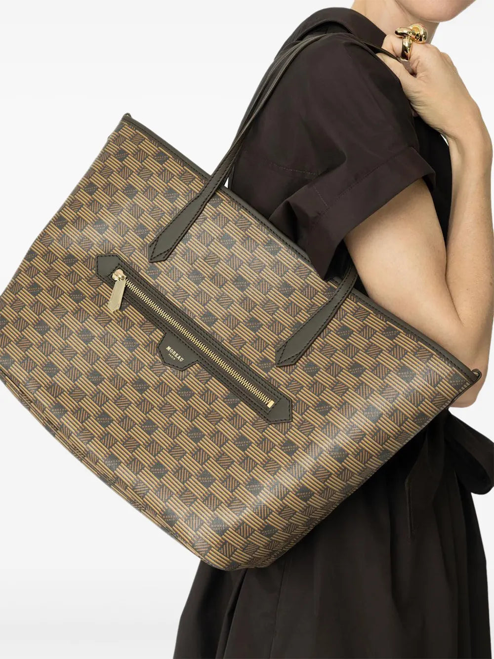 Moreau Medium Monaco Geometric Pattern Shoulder Bag — Same as shown — Size One Size — Detail View