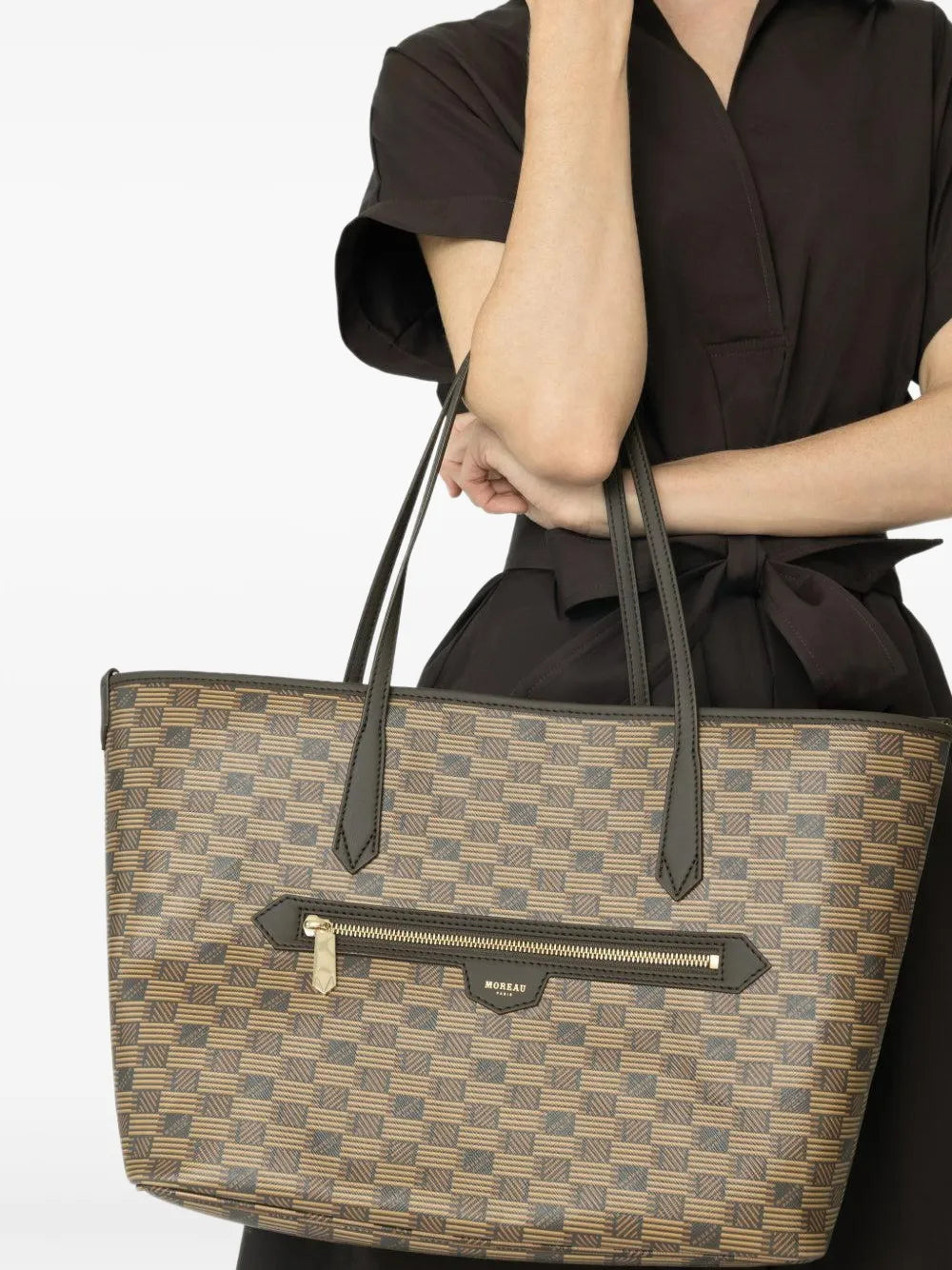 Moreau Medium Monaco Geometric Pattern Shoulder Bag — Same as shown — Size One Size — Side View