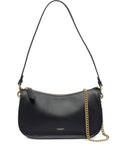 Coach Zip Closure Chain Strap Shoulder Bag — Same as shown — Size One Size — Front View