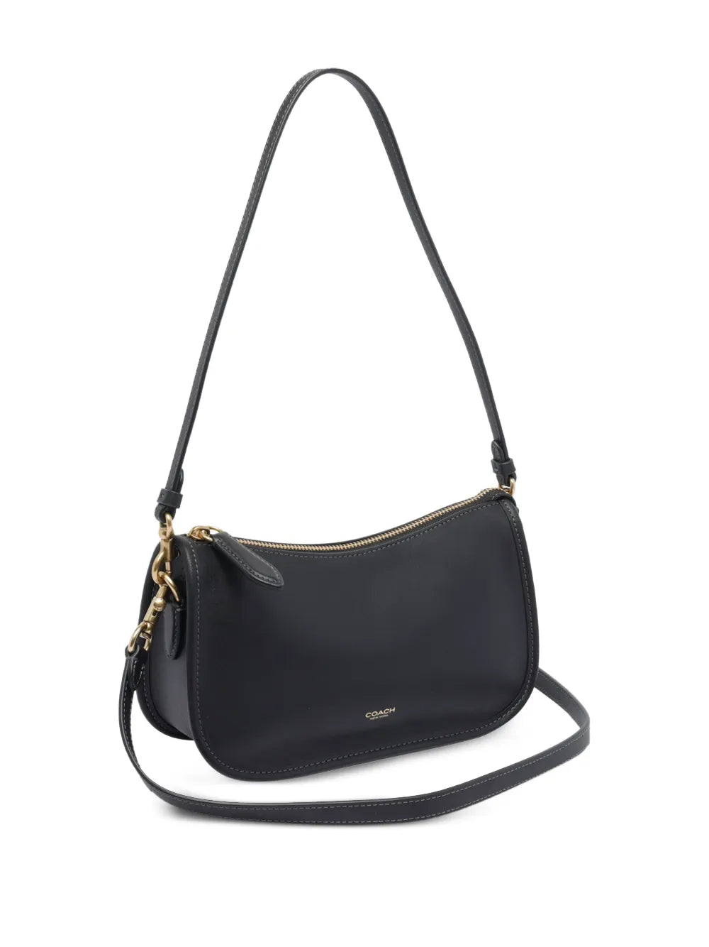Coach Zip Closure Chain Strap Shoulder Bag — Same as shown — Size One Size — Back View