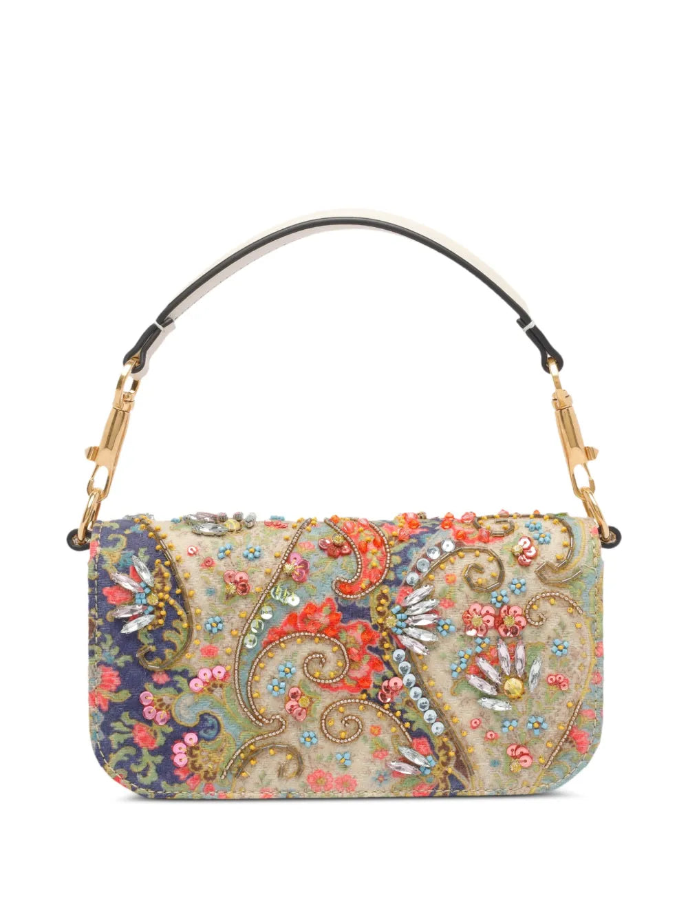 Valentino Garavani Mini Loco Paisley Vlogo Signature Shoulder Bag — Same as shown — Size One Size — Side View