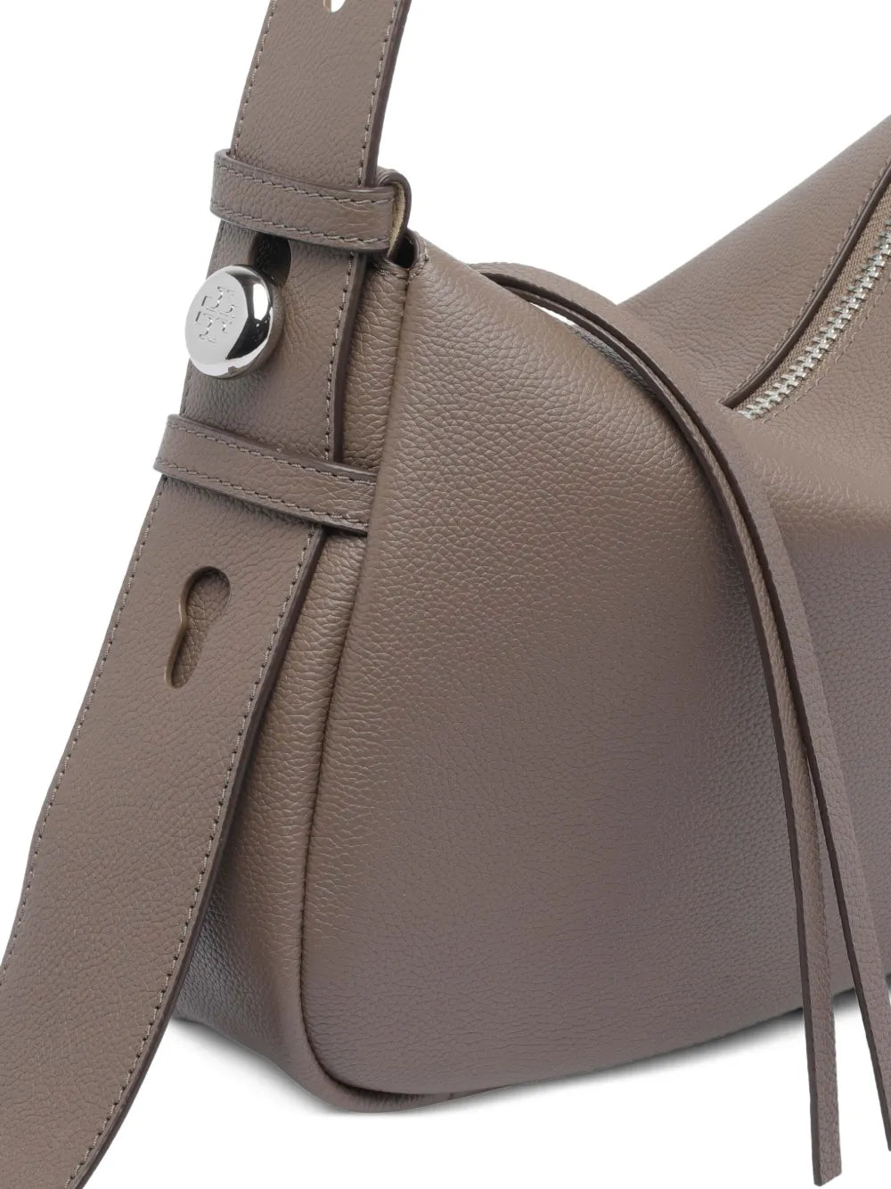 Tory Burch Romy Zip Fastening Leather Shoulder Bag — Same as shown — Size One Size — Top View