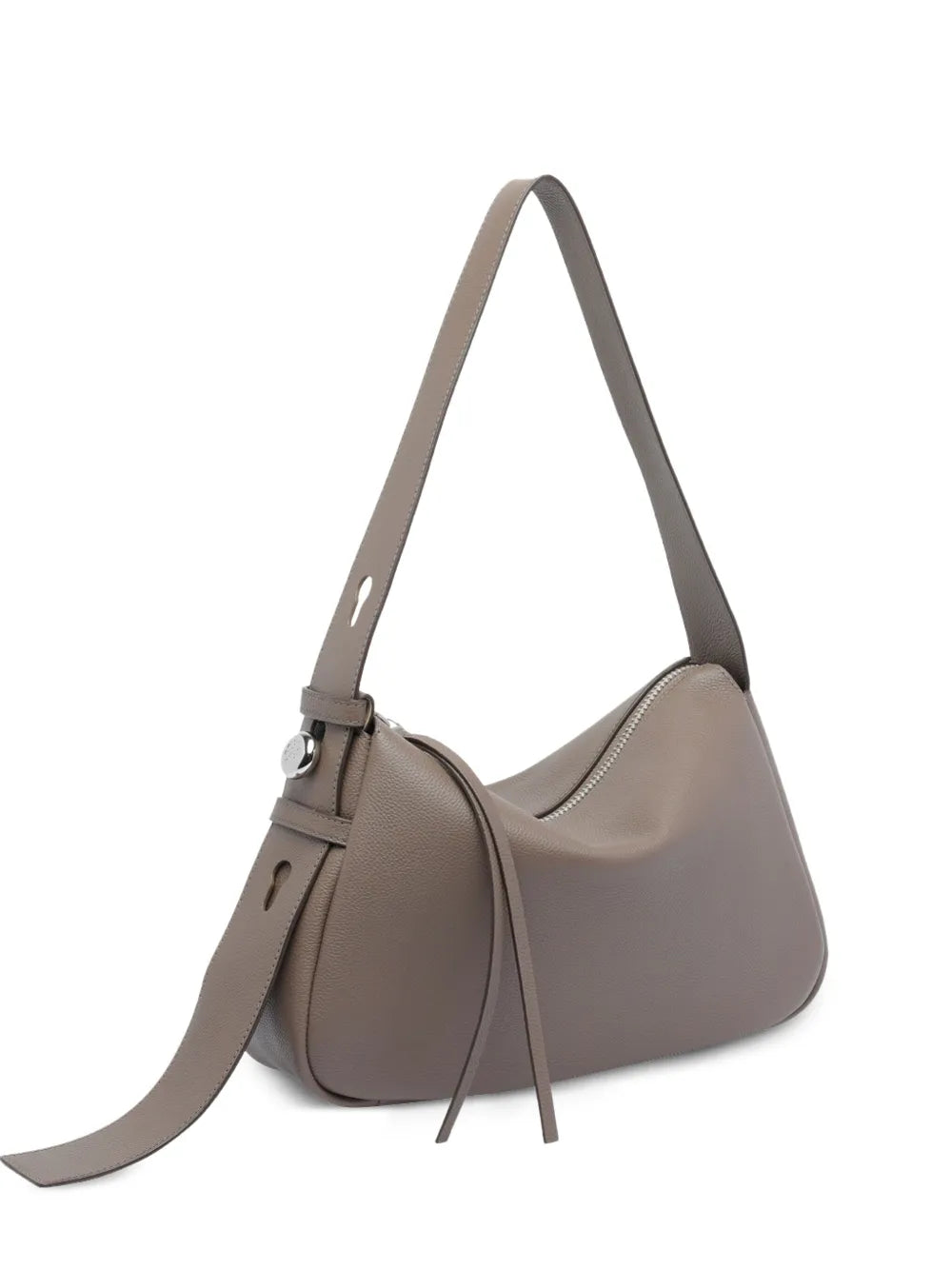 Tory Burch Romy Zip Fastening Leather Shoulder Bag — Same as shown — Size One Size — Front View