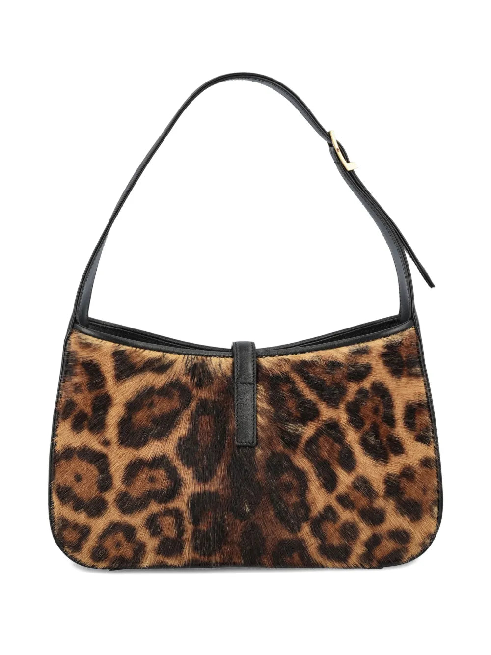 Saint Laurent Le 5 A 7 Leopard Print Clasp Shoulder Bag — Same as shown — Size One Size — Side View