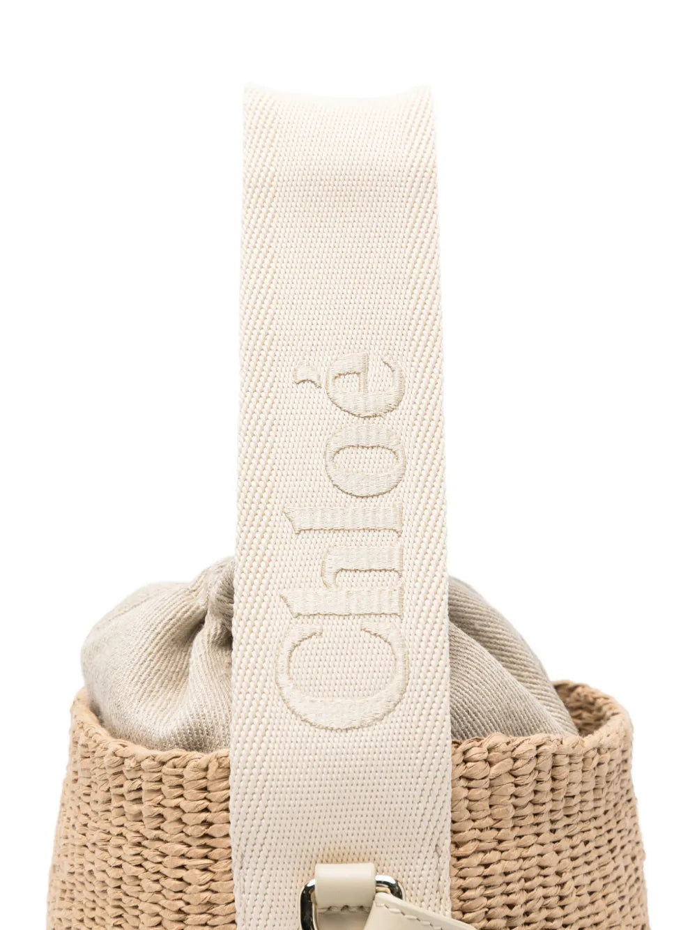 Chloe Woven Top Handle Shoulder Bag — Same as shown — Size One Size — Top View