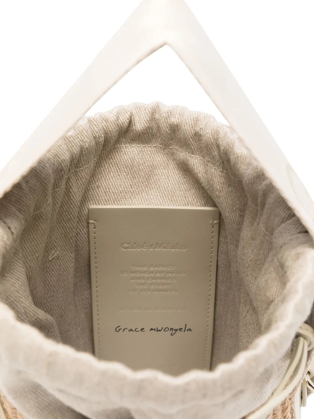 Chloe Woven Top Handle Shoulder Bag — Same as shown — Size One Size — Detail View