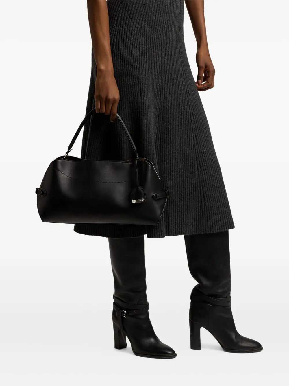 Ralph Lauren Collection Leather Shoulder Bag — Same as shown — Size One Size — Side View