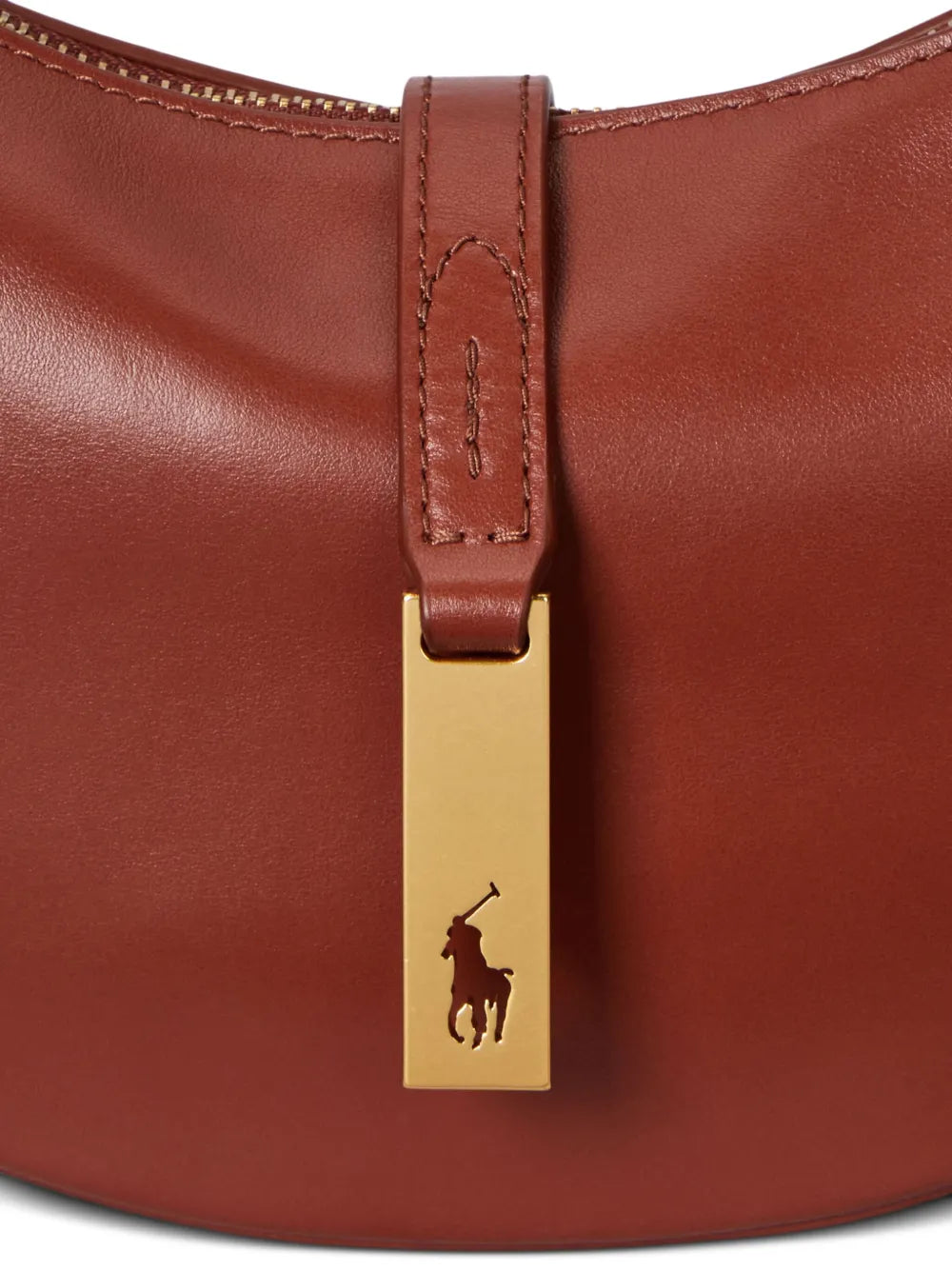 Polo Ralph Lauren Leather Shoulder Bag — Same as shown — Size One Size — Detail View