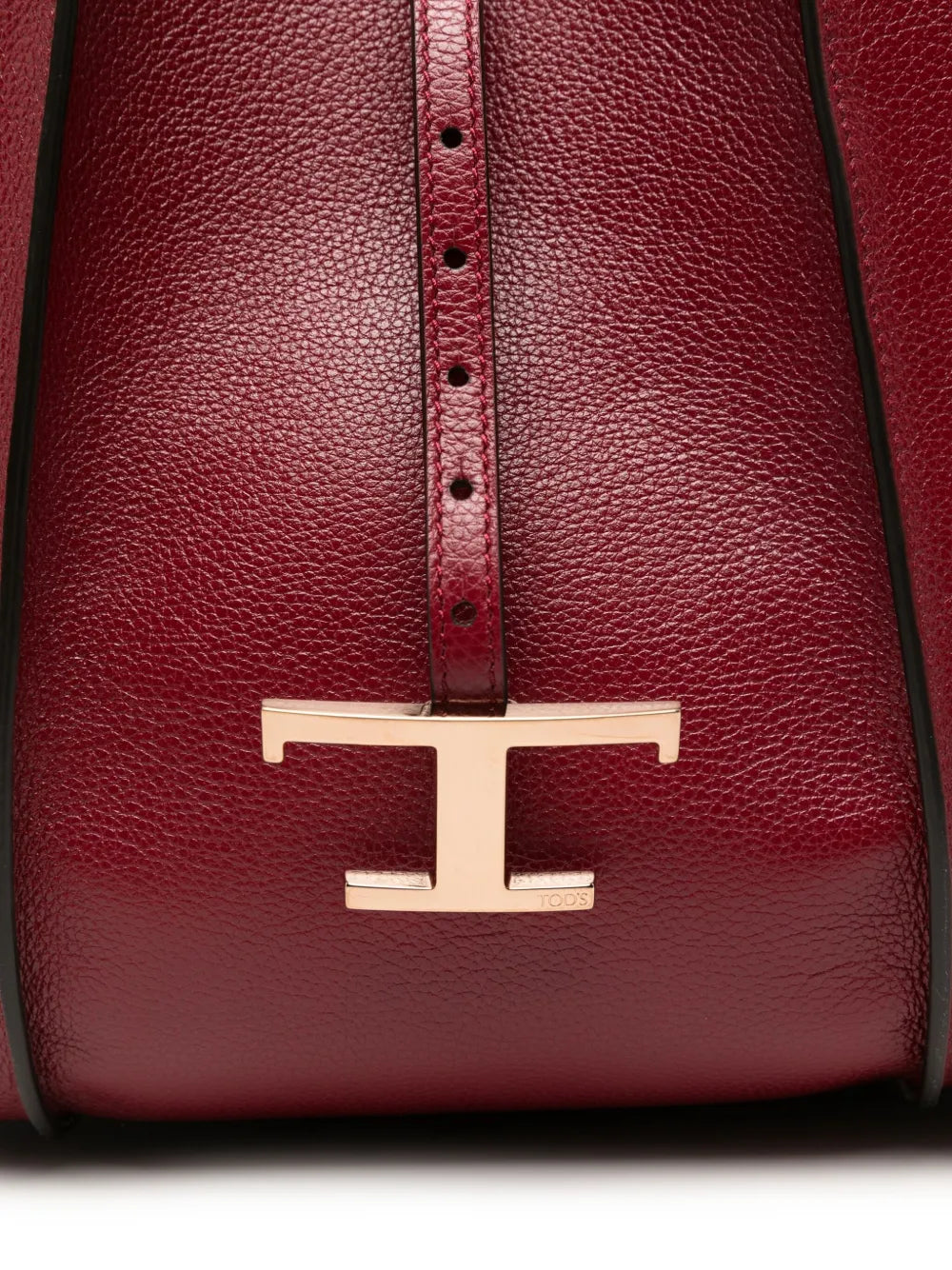 Tods T Logo Leather Shoulder Bag — Same as shown — Size One Size — Top View