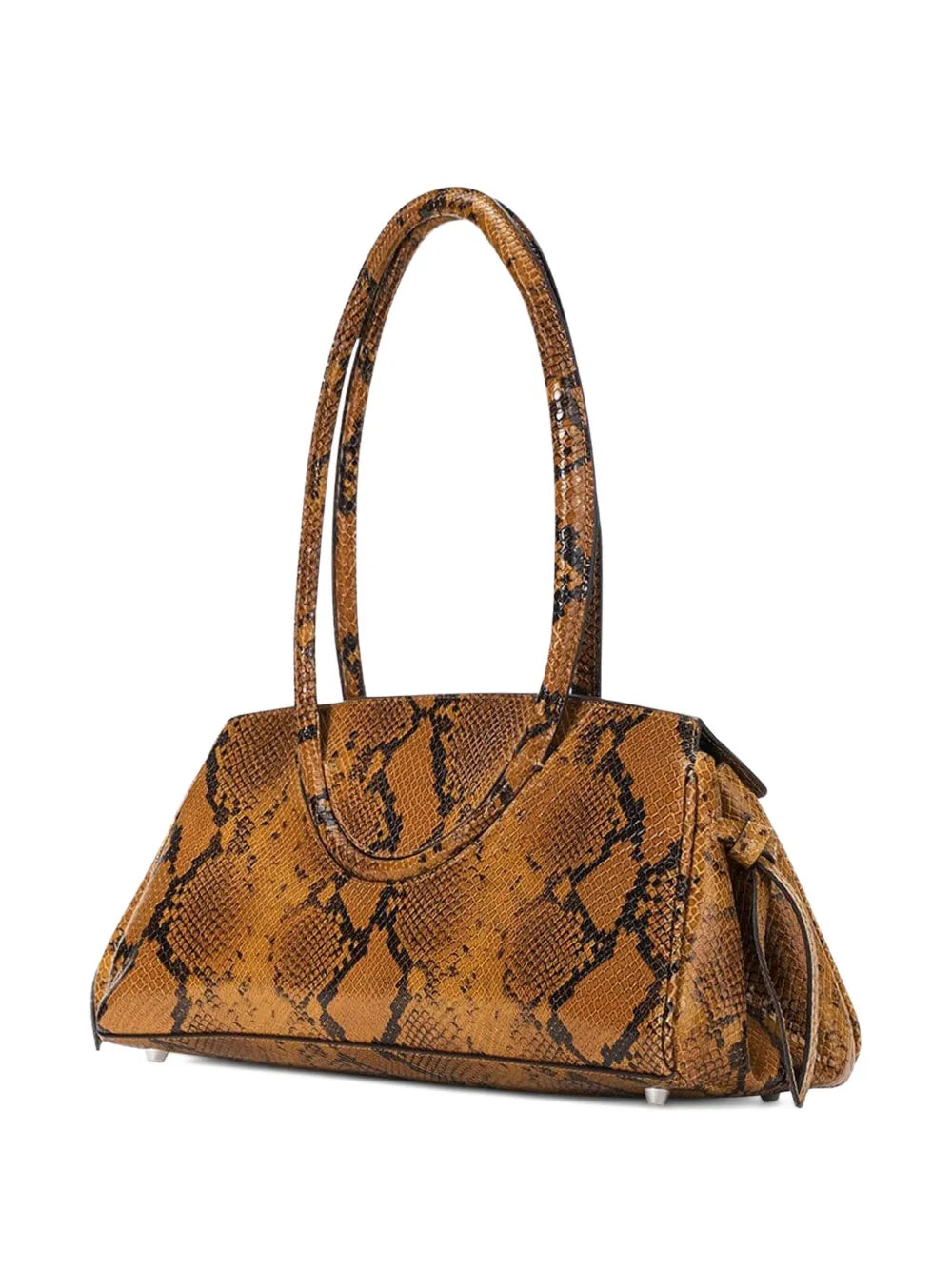 Staud Maude Snake Print Shoulder Bag — Same as shown — Size One Size — Back View