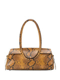 Staud Maude Snake Print Shoulder Bag — Same as shown — Size One Size — Front View