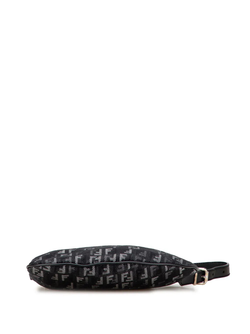 Fendi Pre Owned 2000 2010 Zucchino Denim Oyster Shoulder Bag — Same as shown — Size One Size — Top View