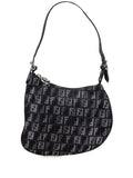 Fendi Pre Owned 2000 2010 Zucchino Denim Oyster Shoulder Bag — Same as shown — Size One Size — Front View