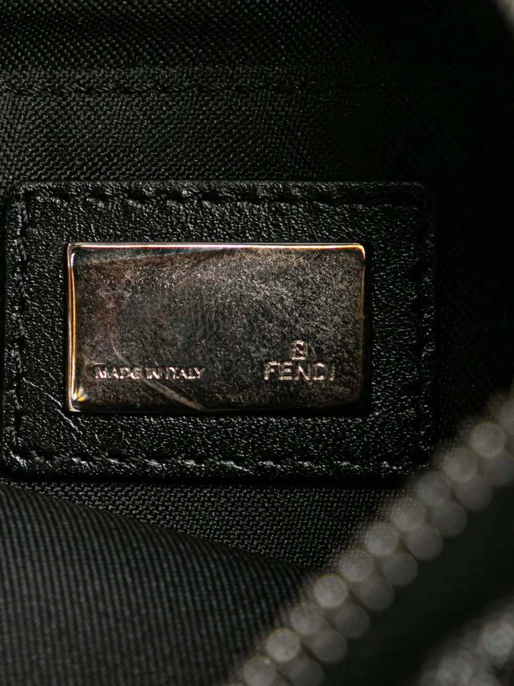 Fendi Pre Owned 2000 2010 Zucchino Denim Oyster Shoulder Bag — Same as shown — Size One Size — Lifestyle View