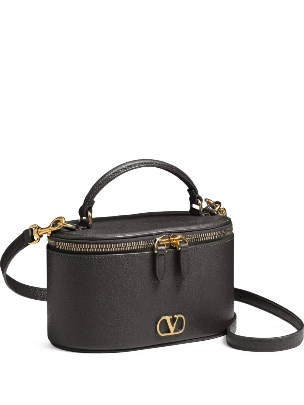 Valentino Garavani Grainy Leather Signature Vanity Mini Bag — Same as shown — Size One Size — Front View
