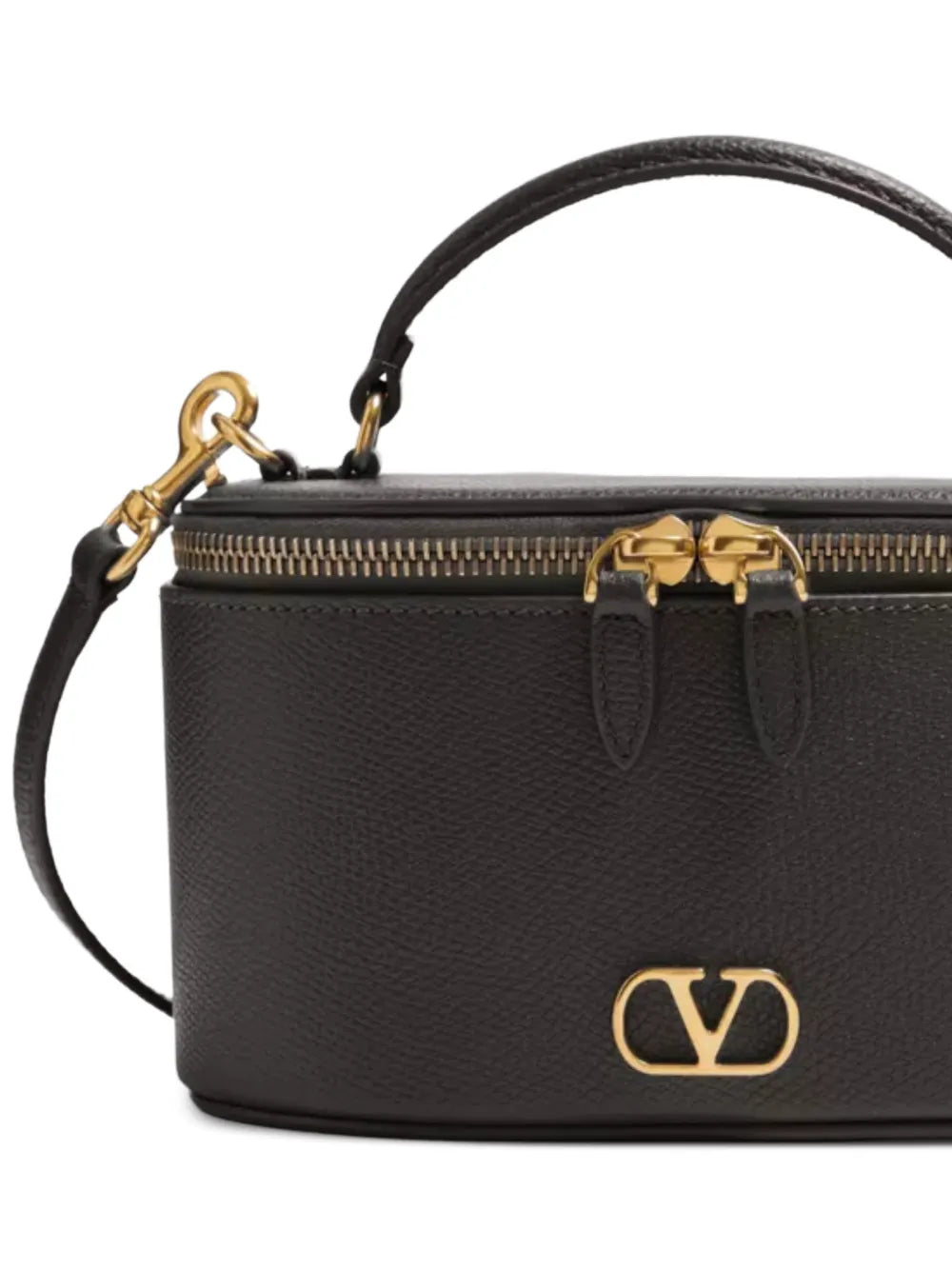 Valentino Garavani Grainy Leather Signature Vanity Mini Bag — Same as shown — Size One Size — Side View