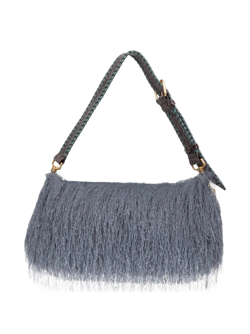 Dries Van Noten Fringed Leather Shoulder Bag — Same as shown — Size One Size — Side View