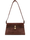 Savette Suede Clasp Shoulder Bag — Same as shown — Size One Size — Front View
