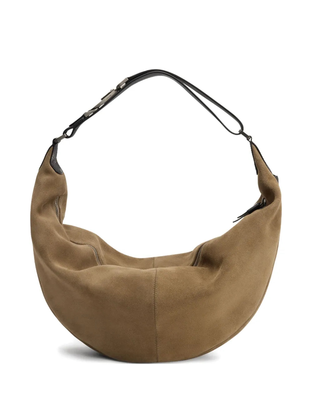 Lemaire Suede Leather Zip Shoulder Bag — Same as shown — Size One Size — Front View