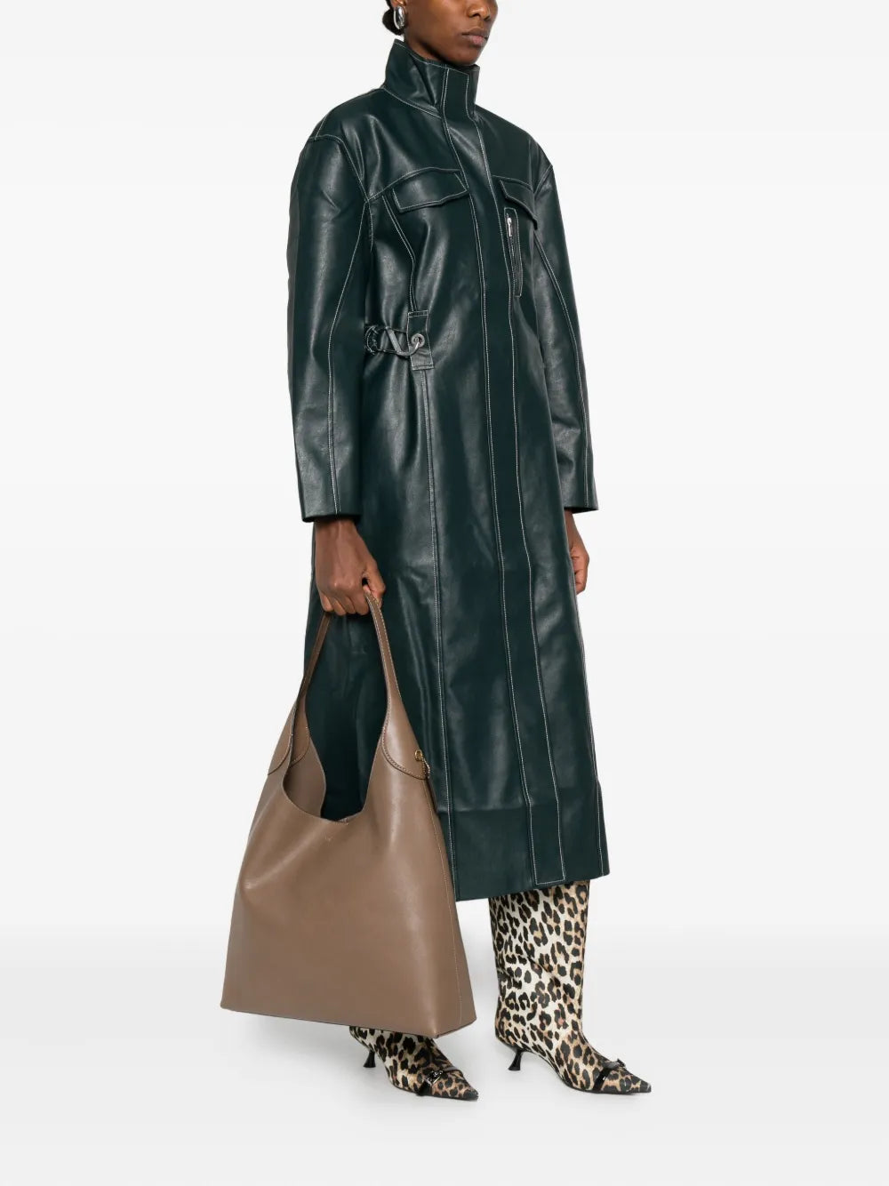 Coach 39 Brooklyn Leather Shoulder Bag — Same as shown — Size One Size — Side View