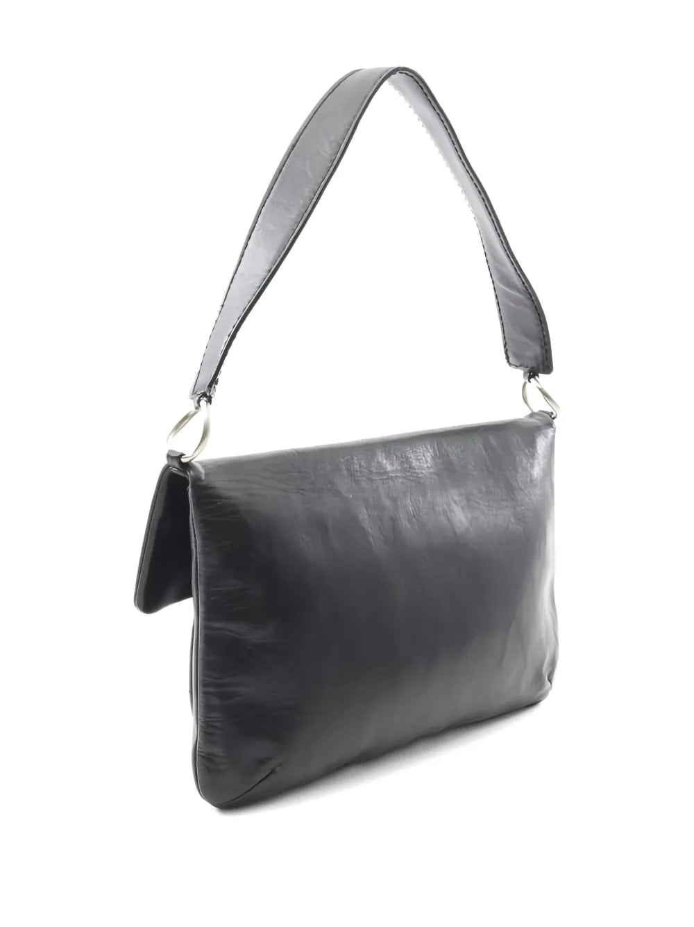 Chanel Pre Owned 2003 2004 255 Chocolate Bar Flap Closure Shoulder Bag — Same as shown — Size One Size — Side View