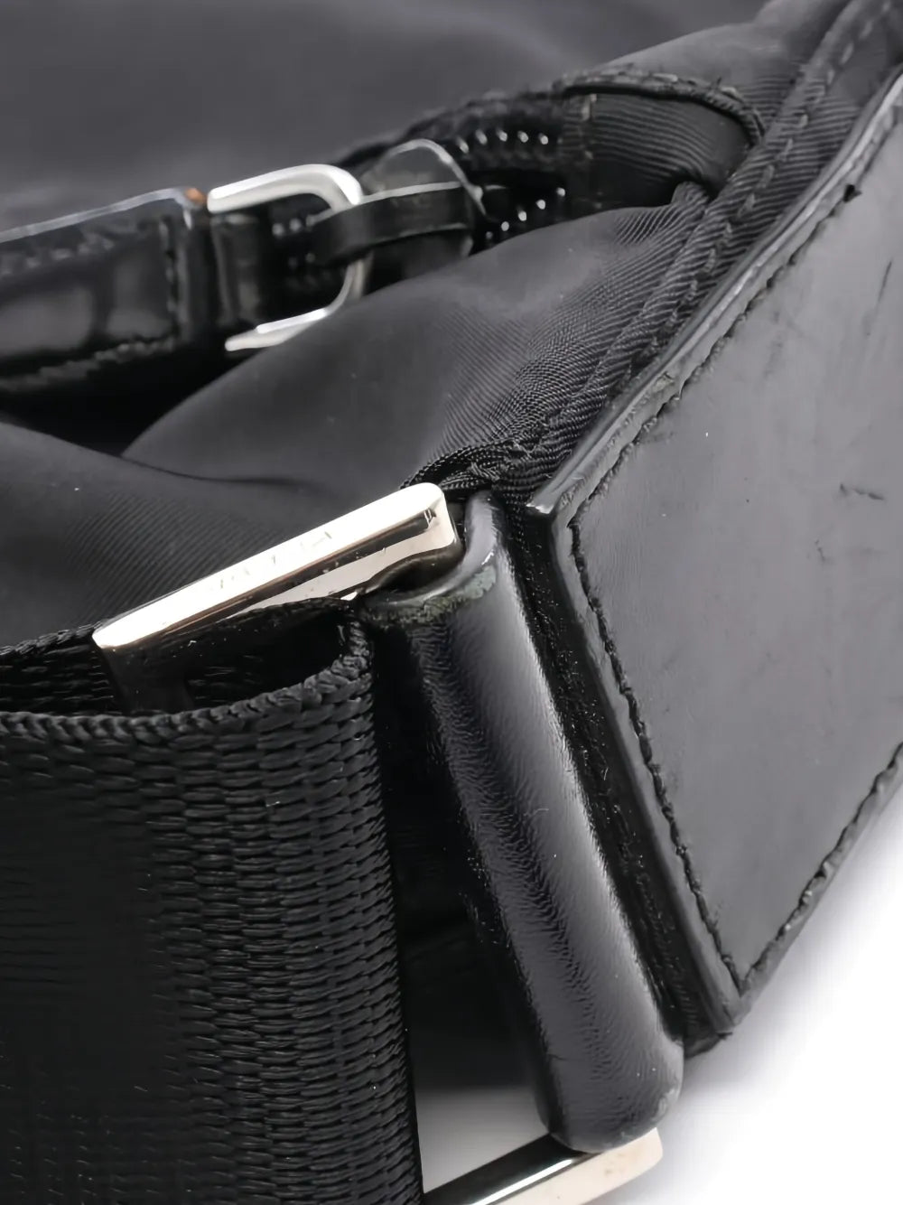 Prada Pre Owned Nylon Shoulder Bag — Same as shown — Size One Size — Top View