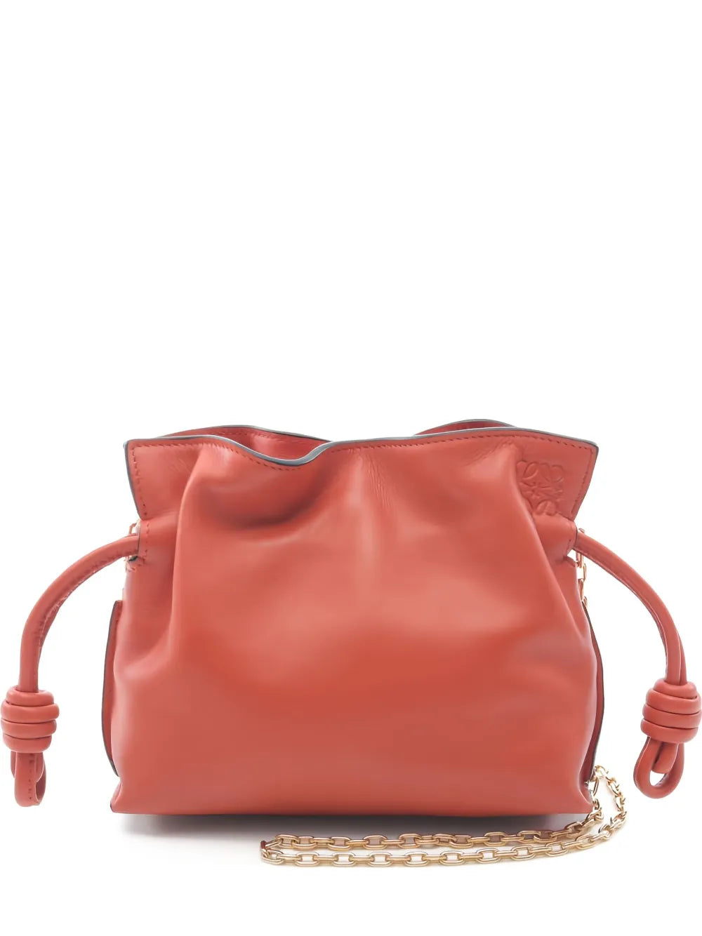 Loewe Pre Owned Flamenco Knot Detail Chain Shoulder Bag — Same as shown — Size One Size — Front View