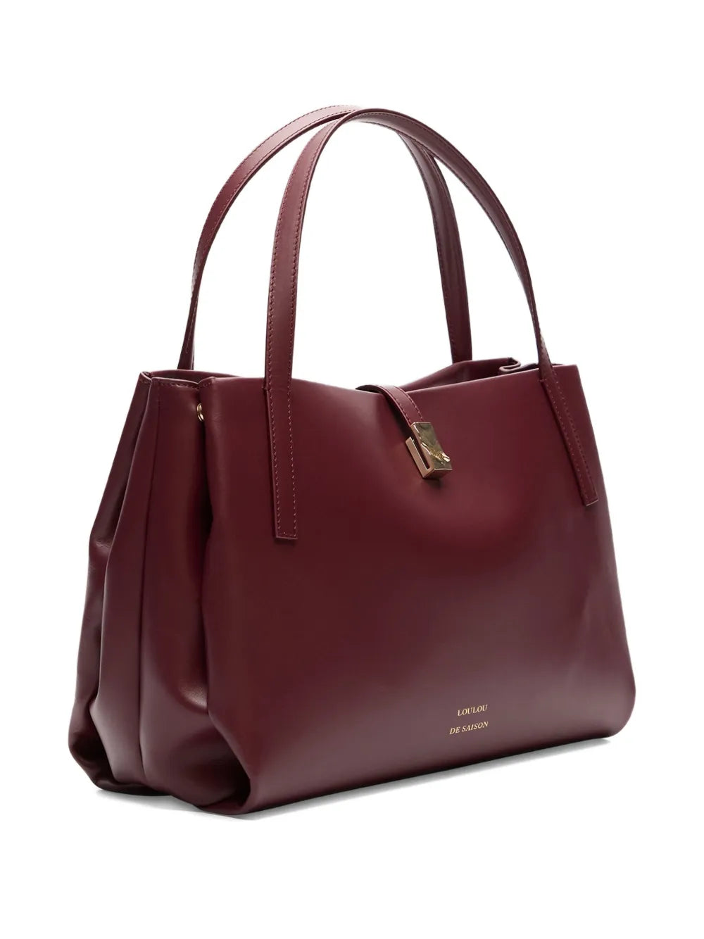 Loulou Logo Print Leather Shoulder Bag — Same as shown — Size One Size — Side View