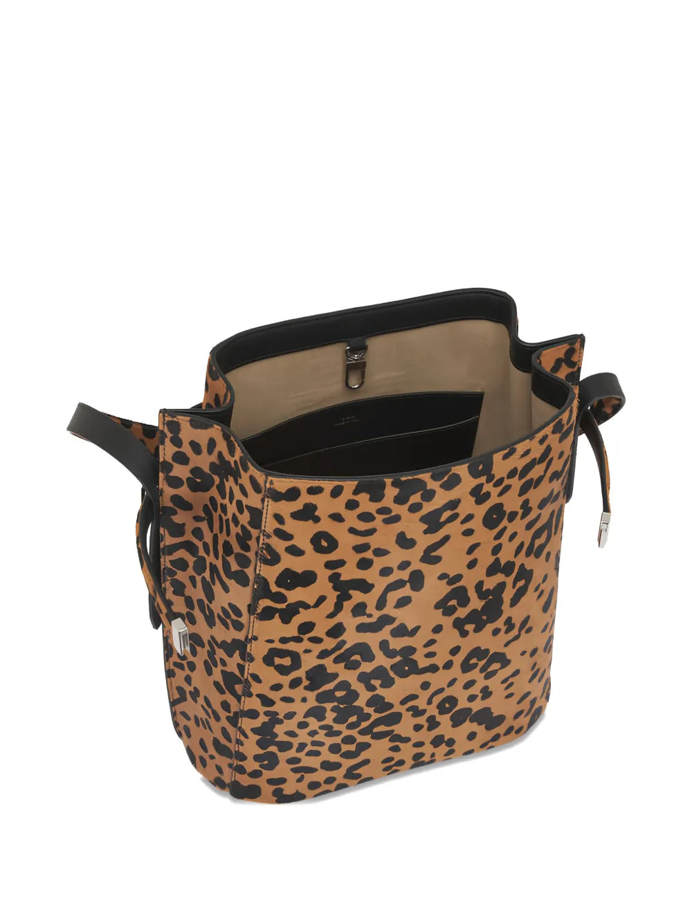 Toteme Leopard Print Shoulder Bag — Same as shown — Size One Size — Top View