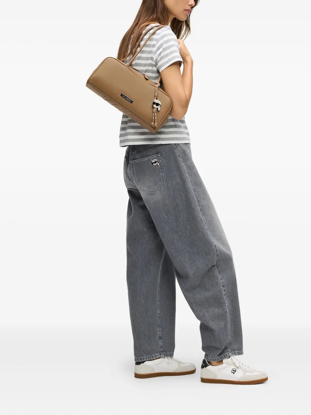 Karl Lagerfeld Ikon Shoulder Bag — Same as shown — Size One Size — Side View